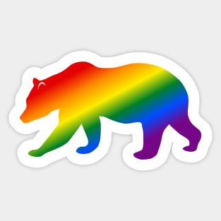 Rainbow Bear LGBTQ Pride Sticker